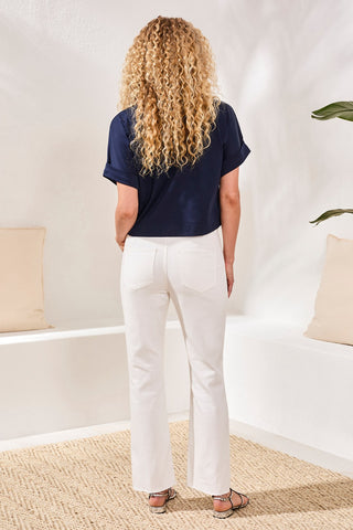 BLUE THREAD Sophia Curvy 90s Straight Leg Denim Jeans-Saltwhite