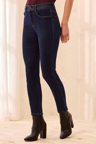 Sophia Curvy Boundless Stretch Denim Slim Leg Jeans-Darknight