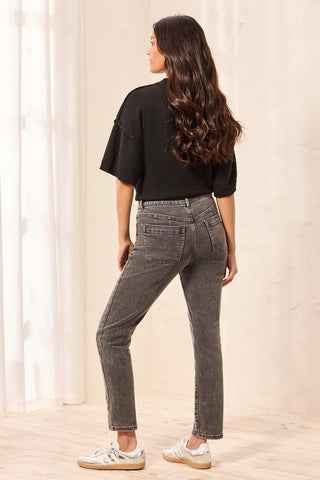 Sophia Curvy Boundless Stretch Denim Slim Leg Jeans-Stormgrey