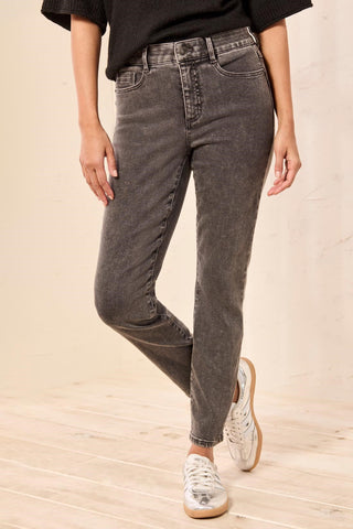 Sophia Curvy Boundless Stretch Denim Slim Leg Jeans-Stormgrey