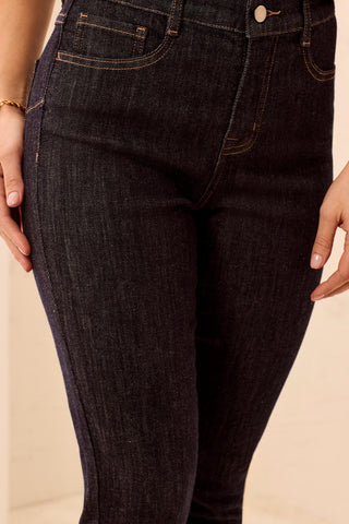 Sophia Curvy High-Rise Slim Ankle Denim Jeans-Rinse