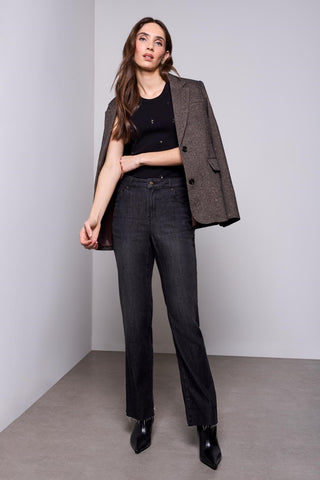 BLUE THREAD Sophia Curvy Straight Leg 90's Denim Jeans-Filmnoir