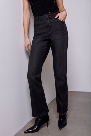 BLUE THREAD Sophia Curvy Straight Leg 90's Denim Jeans-Filmnoir