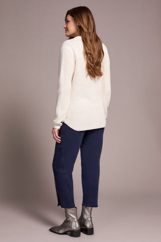 Special Wash Sweater Cardigan-Cream