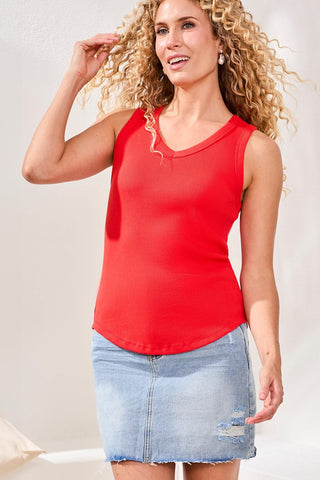 Wear Two Ways Versatile Tank Top-Coralred