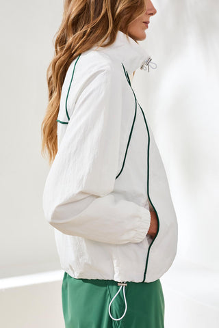 Veste Zippée-Blanc